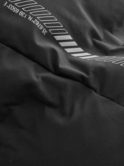 Black Shower Resistant Microfleece Lined Padded Coat (3-17yrs)