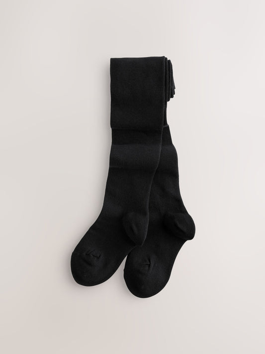 Navy Blue Cotton Rich School Tights image 1