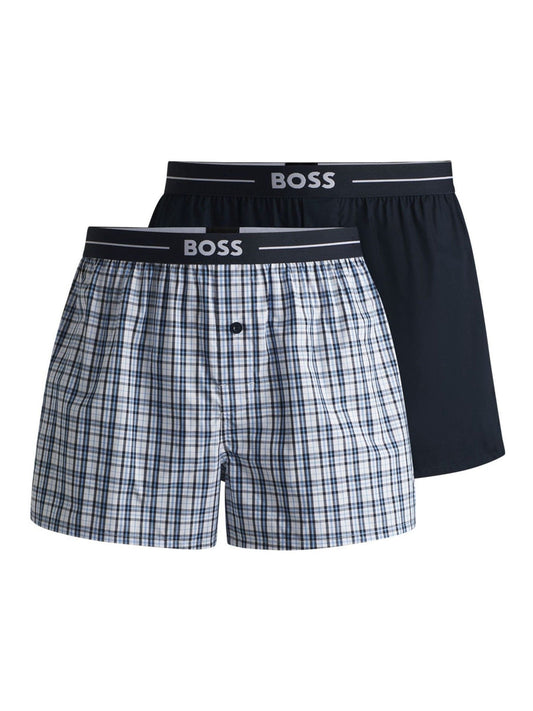 Dsiney Kidz - BOSS Blue Cotton Hipster Boxers 2 Pack image 1