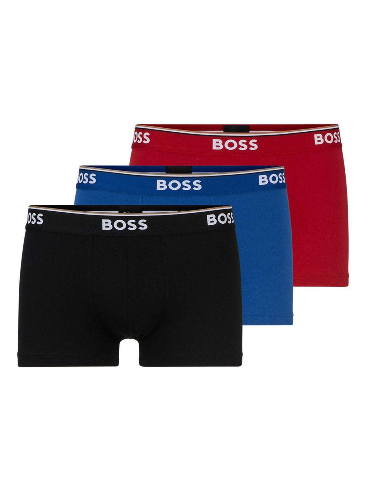 Dsiney Kidz - BOSS Black/Blue/Red Power Stretch Cotton Trunk Boxers 3 Pack image 1