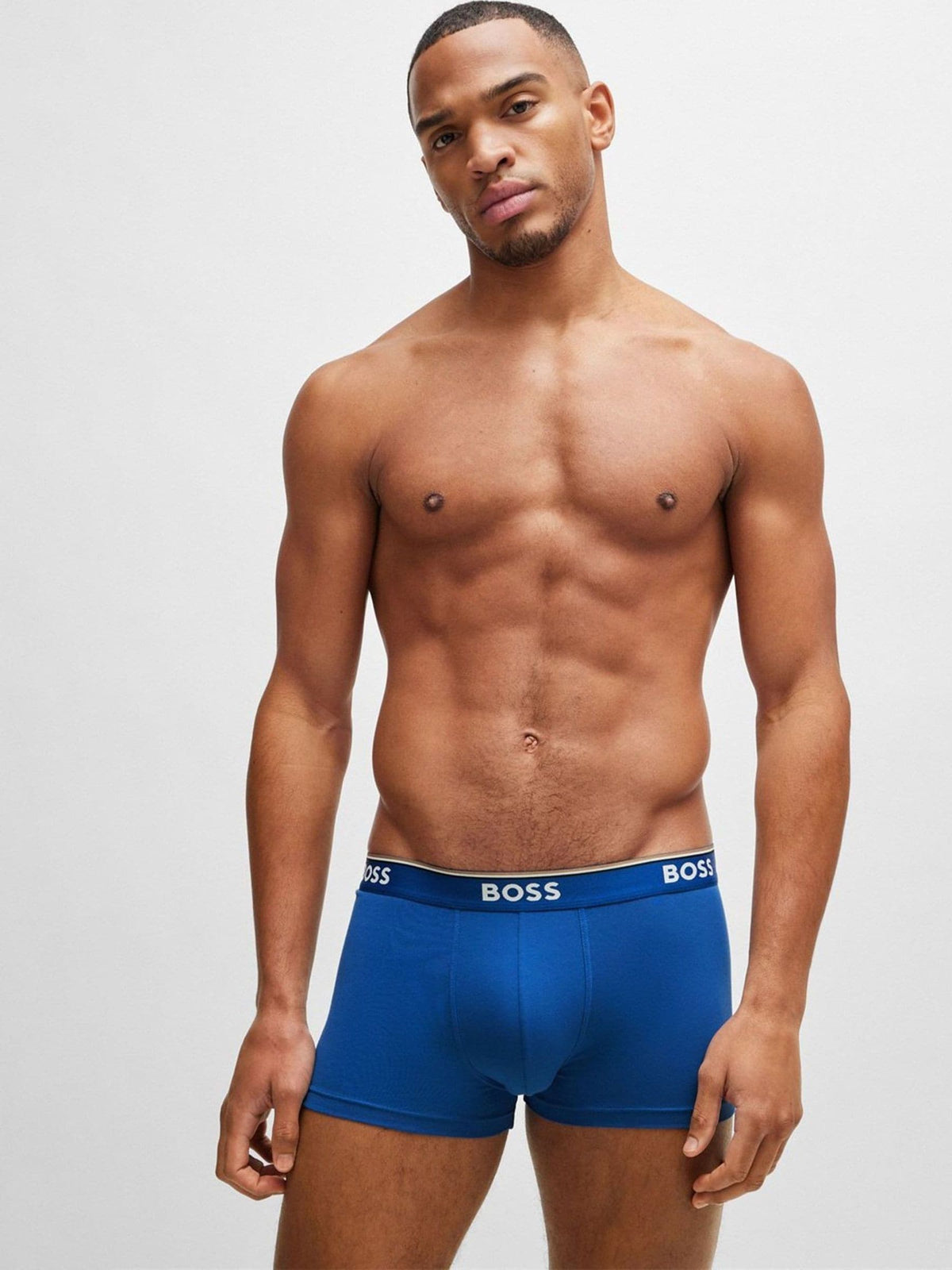 Dsiney Kidz - BOSS Black/Blue/Red Power Stretch Cotton Trunk Boxers 3 Pack image 3