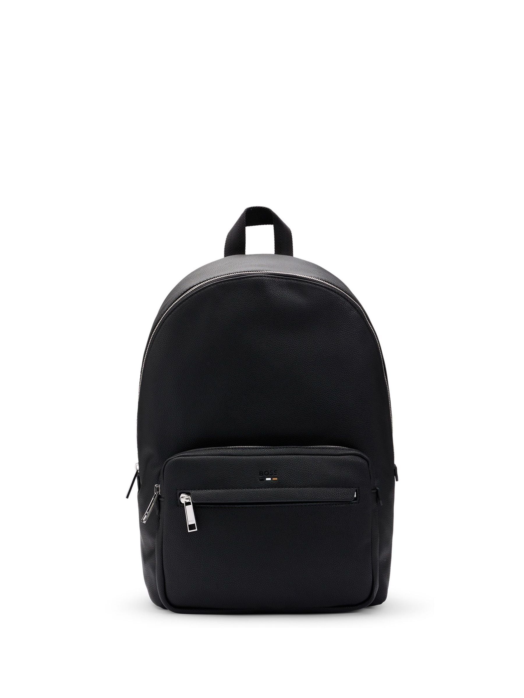 BOSS Black Grained Backpack image 1