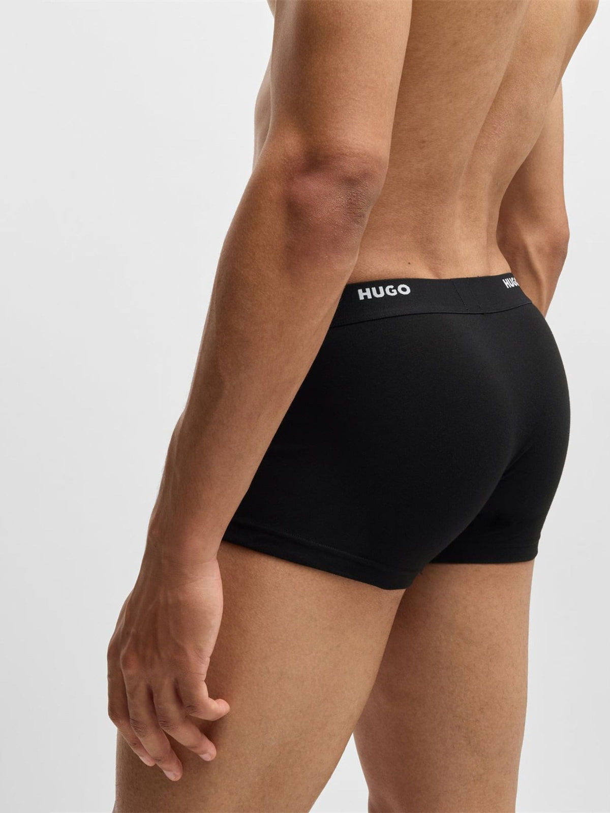 Dsiney Kidz - HUGO Black Hugo Logo Waistband Stretch Cotton Trunks 5 Pack image 5