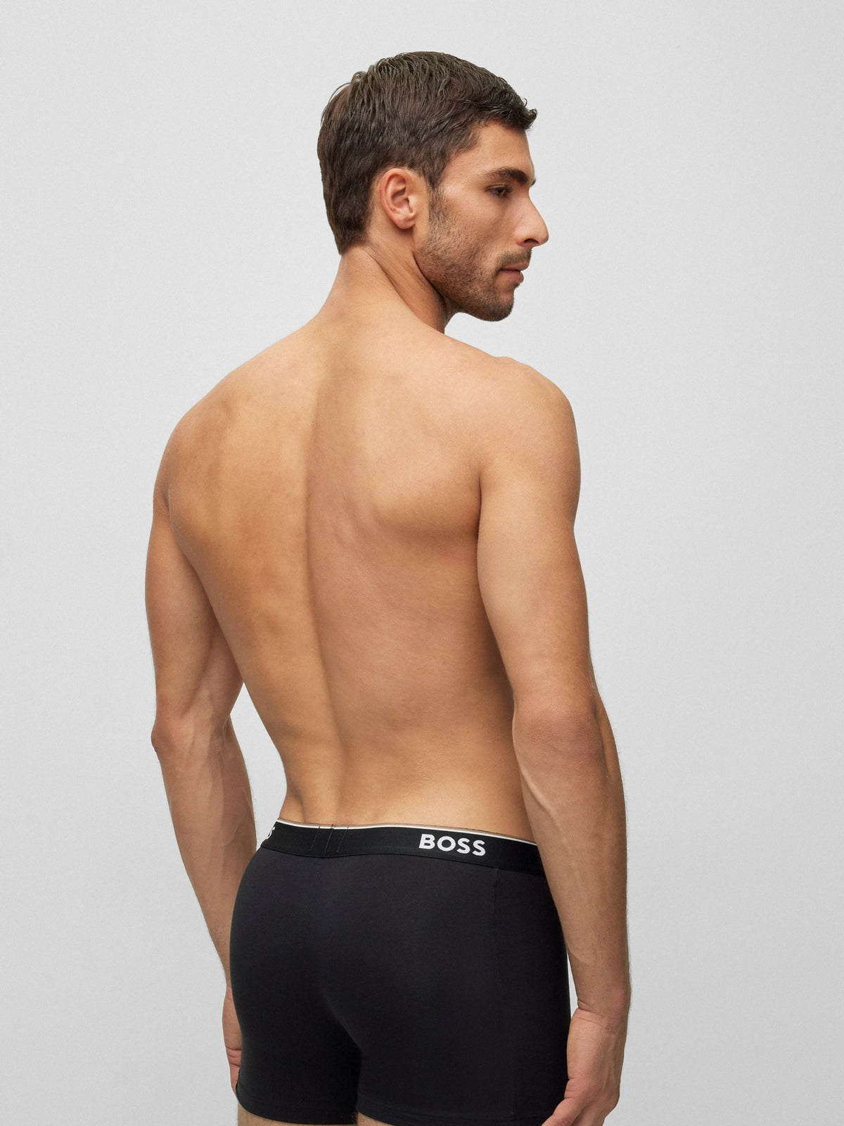 Dsiney Kidz - BOSS Black Power Stretch Cotton Hipster Boxers 3 Pack image 3