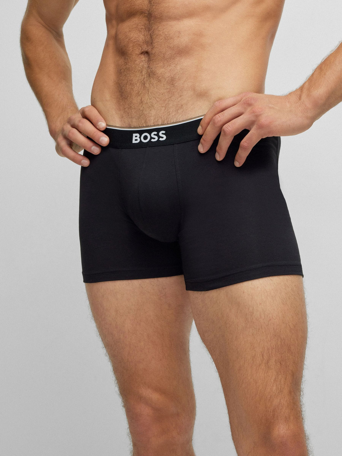 Dsiney Kidz - BOSS Black Power Stretch Cotton Hipster Boxers 3 Pack image 4