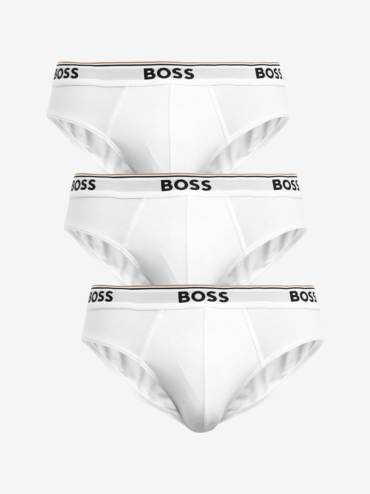 Dsiney Kidz - BOSS White Power Stretch Cotton 3 Pack Briefs image 1