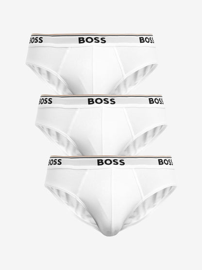 Dsiney Kidz - BOSS White Power Stretch Cotton 3 Pack Briefs image 1