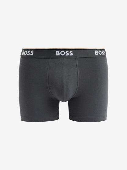 Dsiney Kidz - BOSS Blue/Black Power Stretch Cotton Hipster Boxers 3 Pack image 3