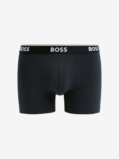 Dsiney Kidz - BOSS Blue/Black Power Stretch Cotton Hipster Boxers 3 Pack image 5
