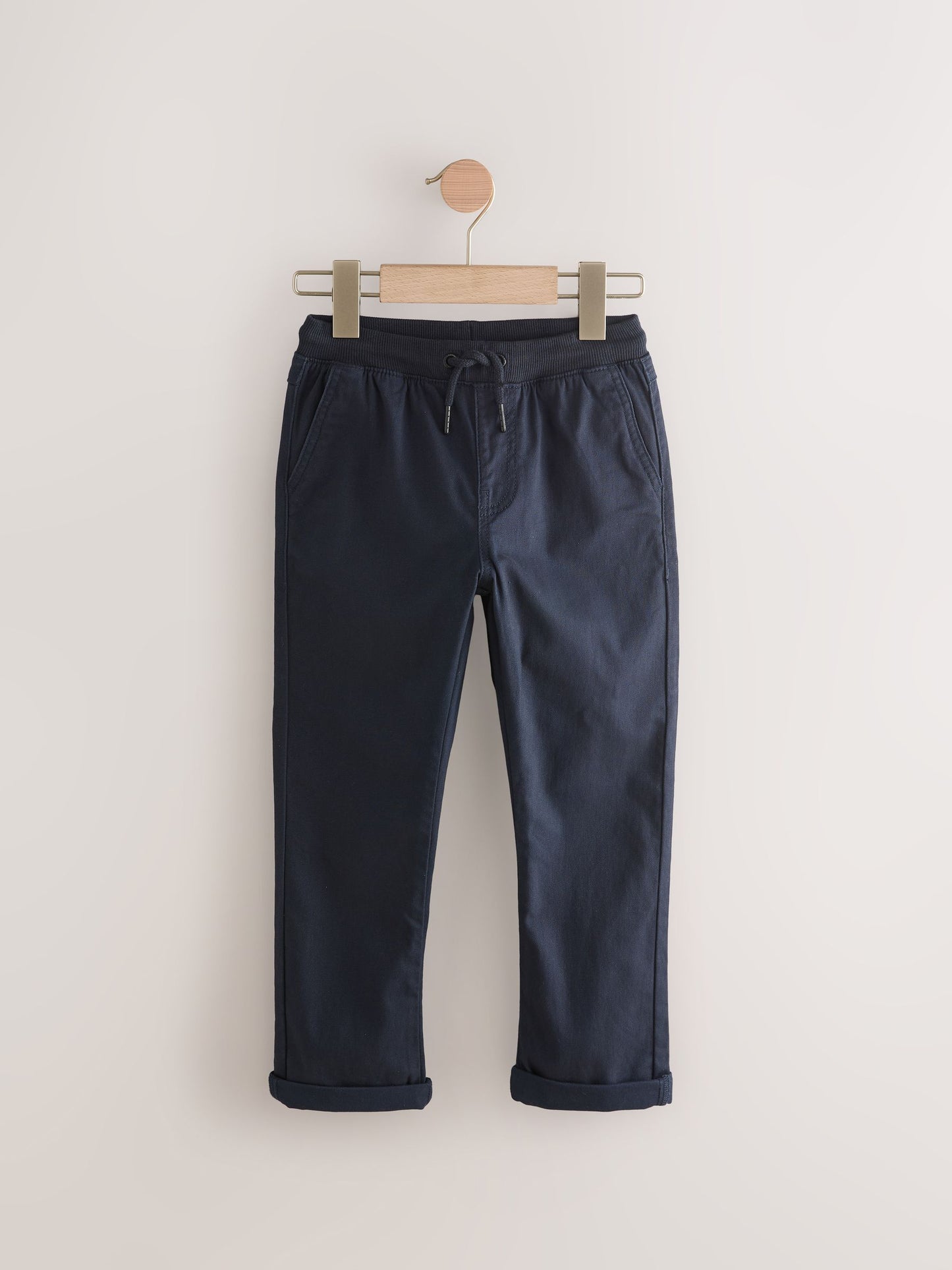 Dsiney Kidz - Black/Navy Rib Waist Pull-On Trousers 2 Pack (3-16yrs) image 3