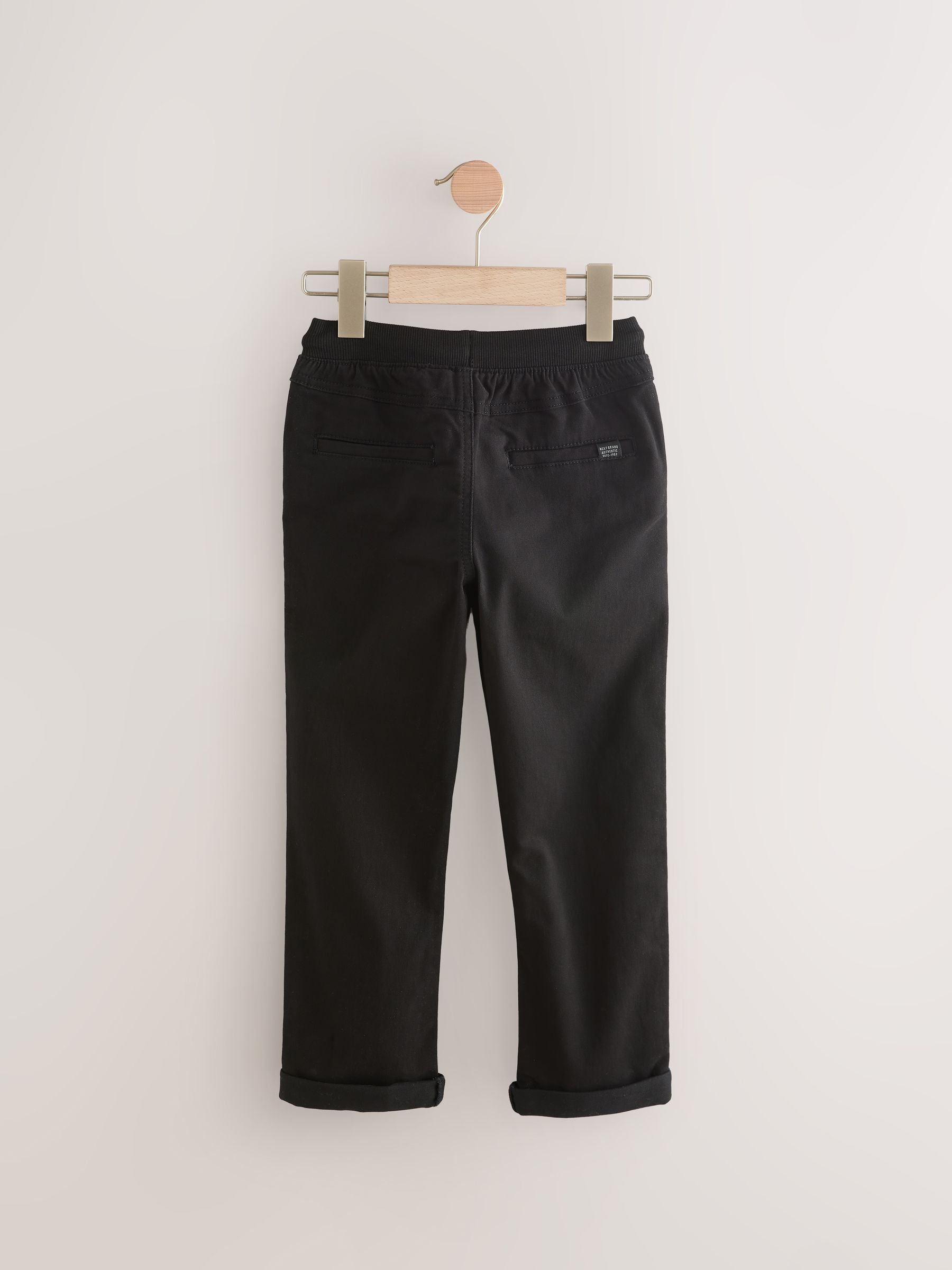 Dsiney Kidz - Black/Navy Rib Waist Pull-On Trousers 2 Pack (3-16yrs) image 4