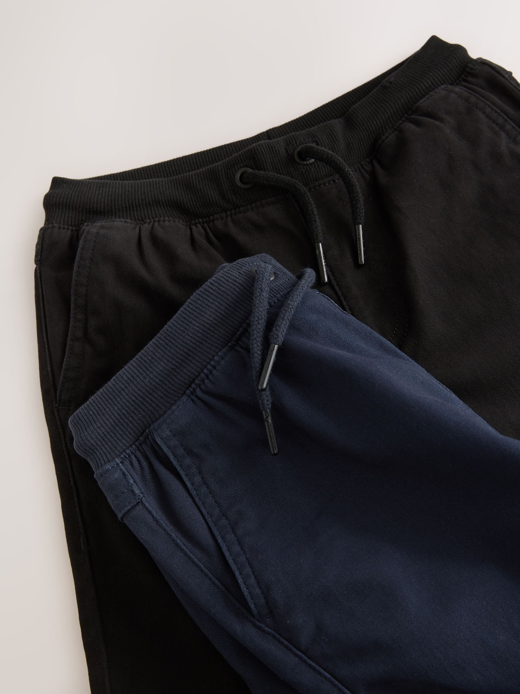 Dsiney Kidz - Black/Navy Rib Waist Pull-On Trousers 2 Pack (3-16yrs) image 5