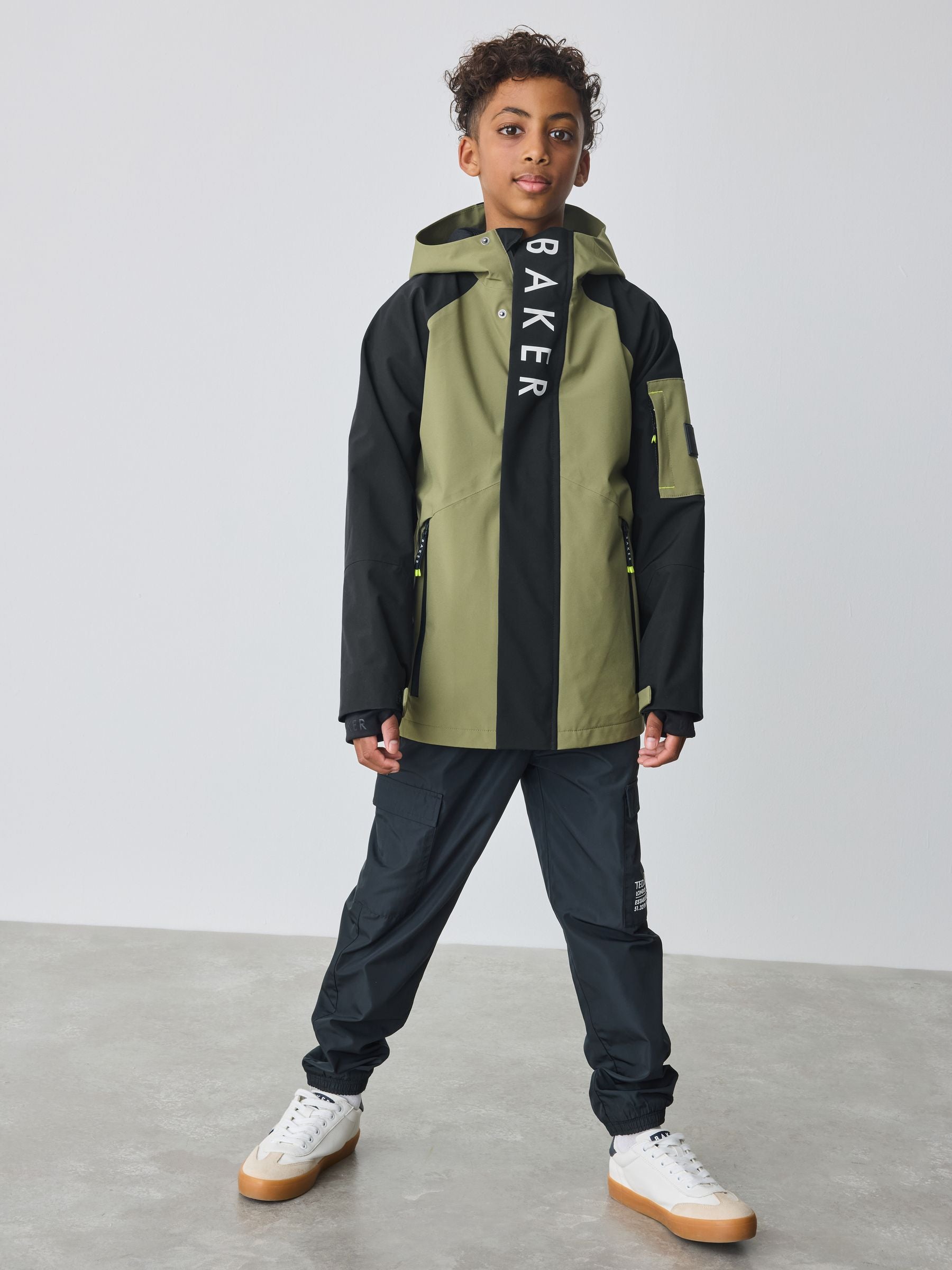 Baker by Ted Baker Shower Resistant Colourblock Coat image 2