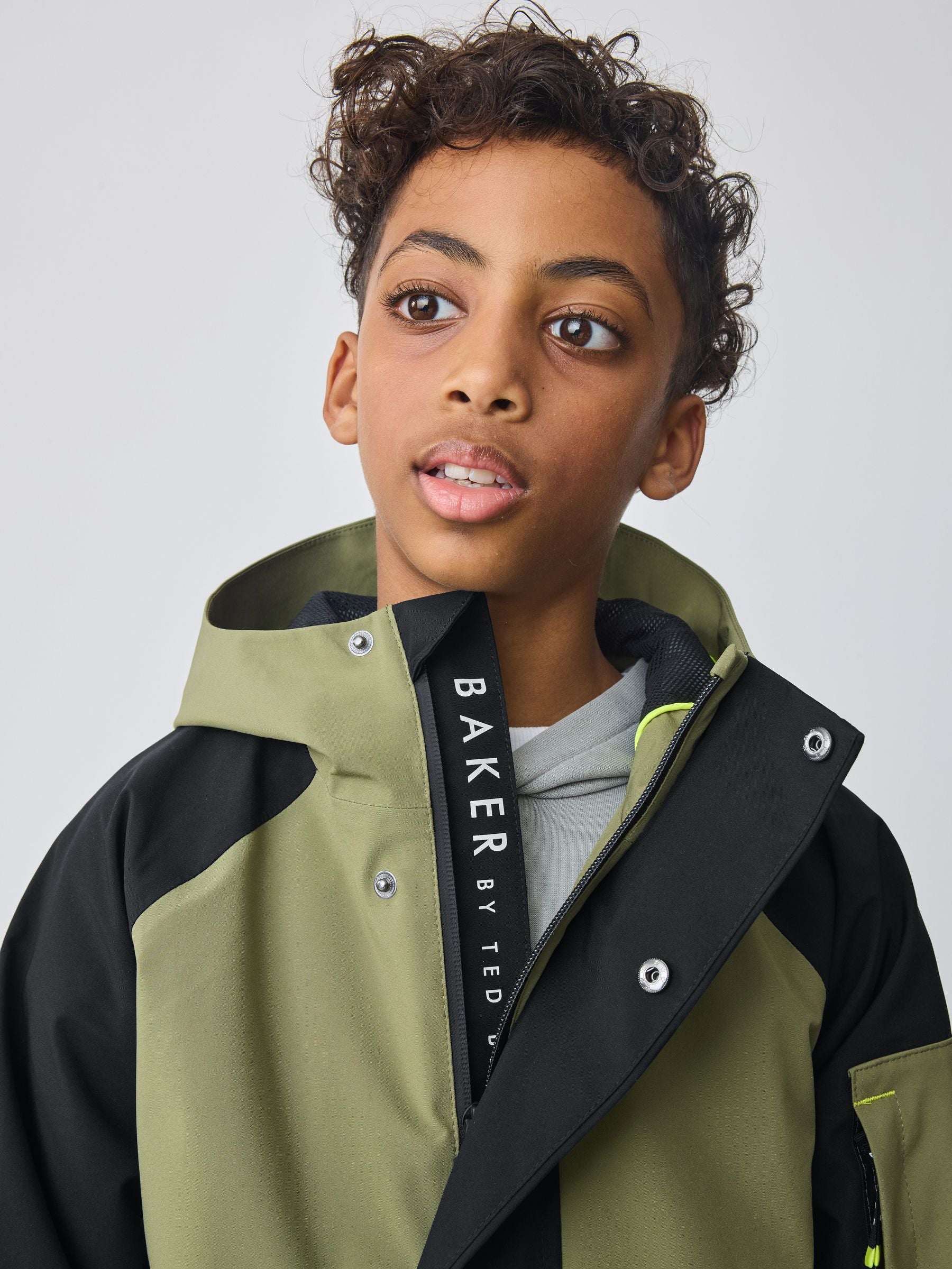 Baker by Ted Baker Shower Resistant Colourblock Coat image 4