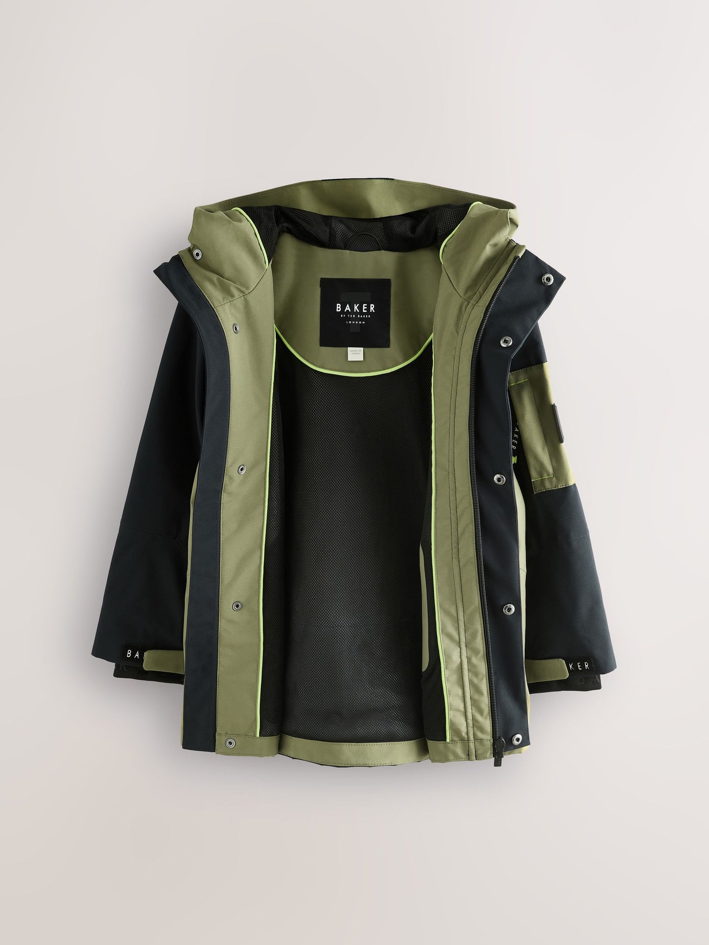 Baker by Ted Baker Shower Resistant Colourblock Coat image 9
