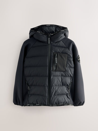 Baker by Ted Baker Shower Resistant Neoprene Padded Black Jacket image 8