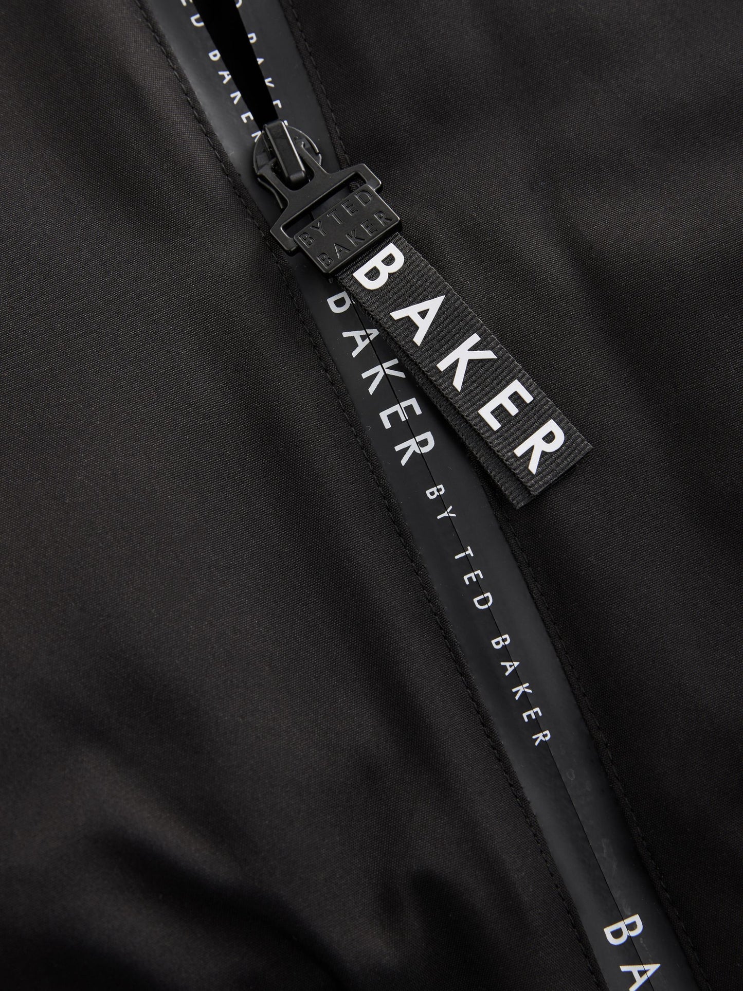 Baker by Ted Baker Shower Resistant Padded Bomber Black Coat image 10