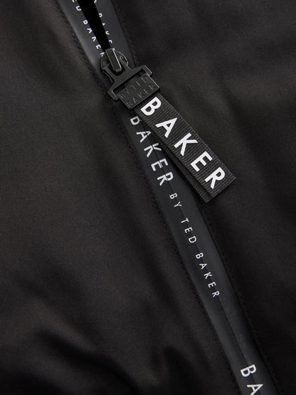 Baker by Ted Baker Shower Resistant Padded Bomber Black Coat image 10