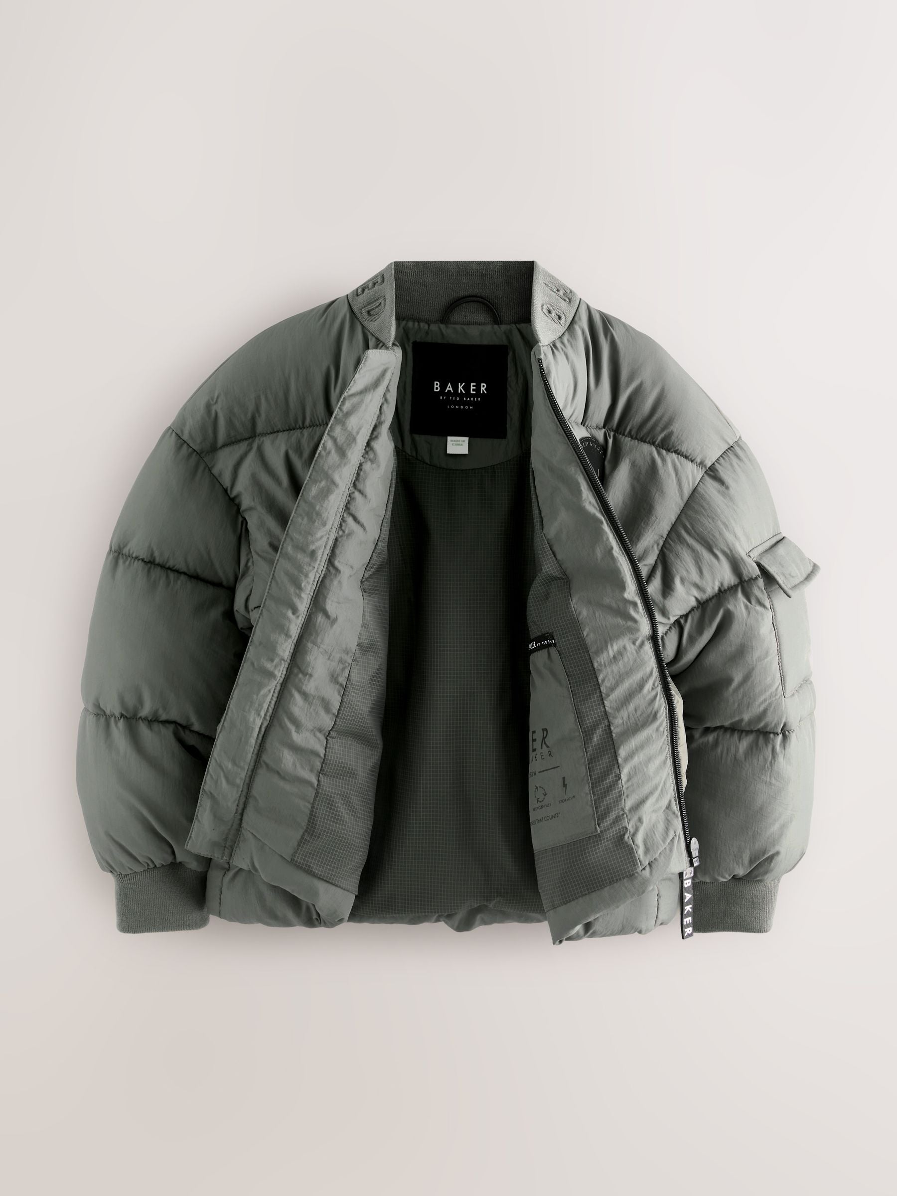 Baker by Ted Baker Shower Resistant Padded Bomber Jackets image 10