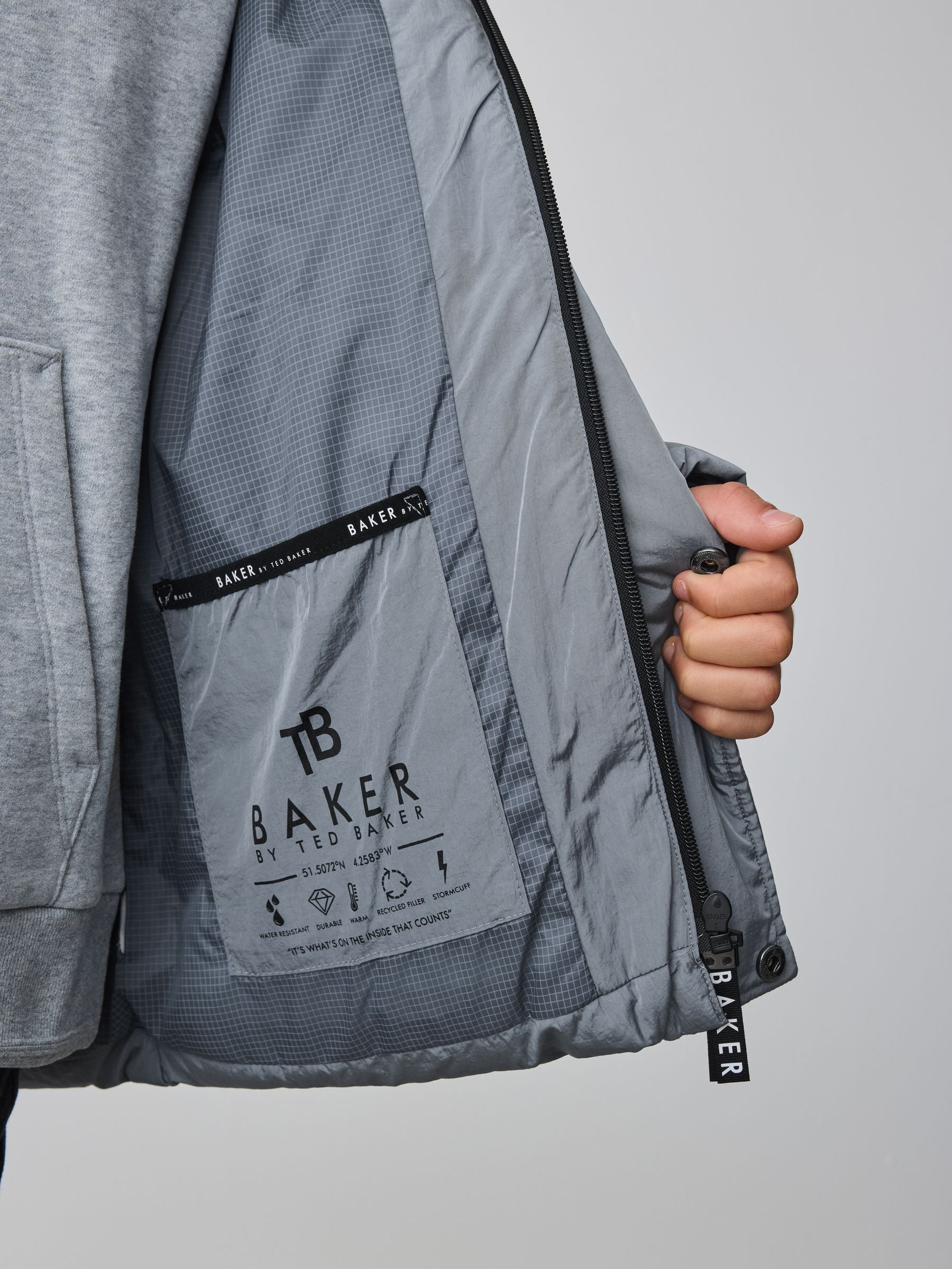 Baker by Ted Baker Shower Resistant Padded Coat image 8