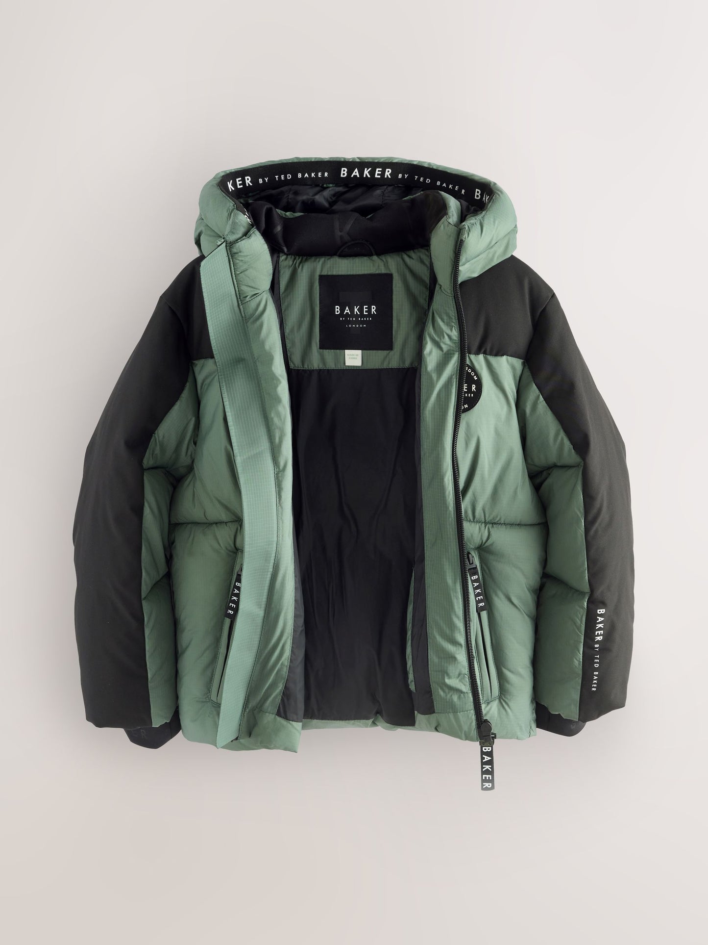 Baker By Ted Baker Shower Resistant Colourblock Padded Jackets image 8