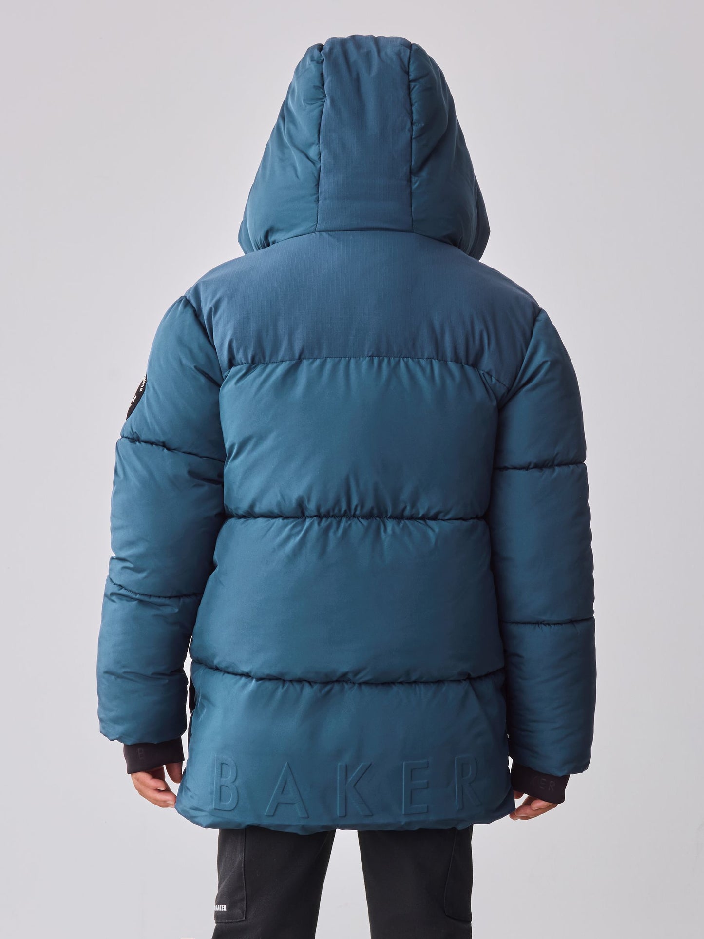 Baker by Ted Baker Blue Shower Resistant Midlength Padded Coat image 4