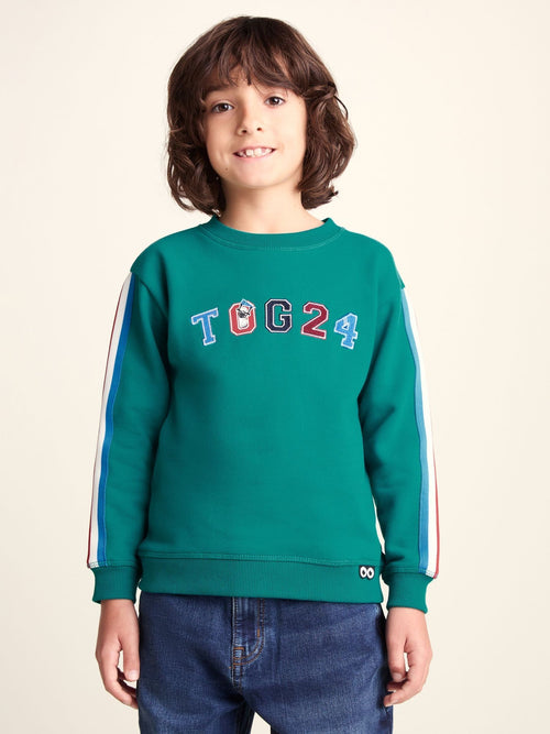 Dsiney Kidz - Tog 24 Green Lonk Shaun the Sheep Kids Supersoft Graphic Crew Neck Sweatshirt image 1