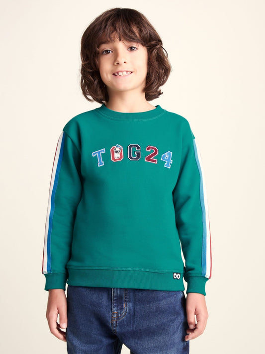 Dsiney Kidz - Tog 24 Green Lonk Shaun the Sheep Kids Supersoft Graphic Crew Neck Sweatshirt image 1