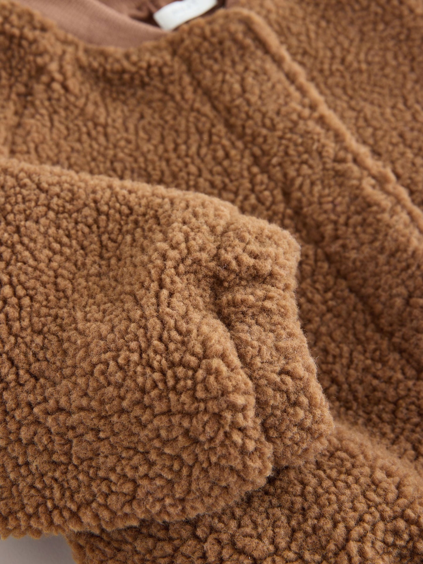 Brown Sausage Dog Borg Fleece Bomber Jacket (3mths-8yrs)