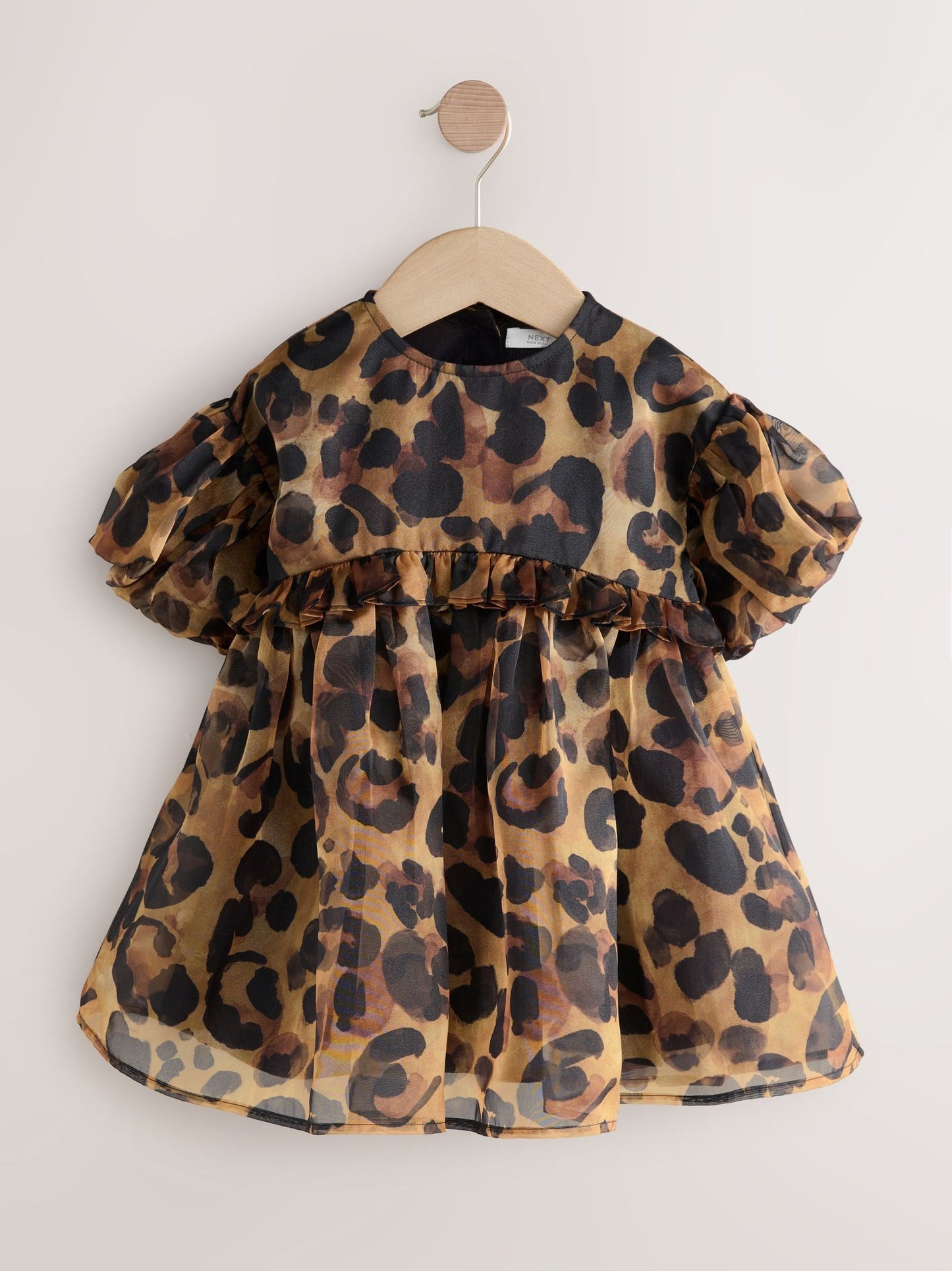 Animal Print Frill Party Dress (3mths-8yrs)