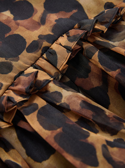 Animal Print Frill Party Dress (3mths-8yrs)