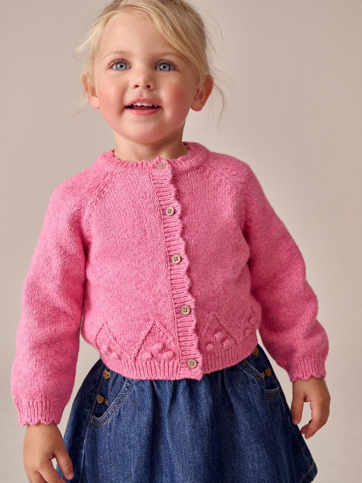 Pink Button-Up Cardigan (3mths-7yrs) - image 1