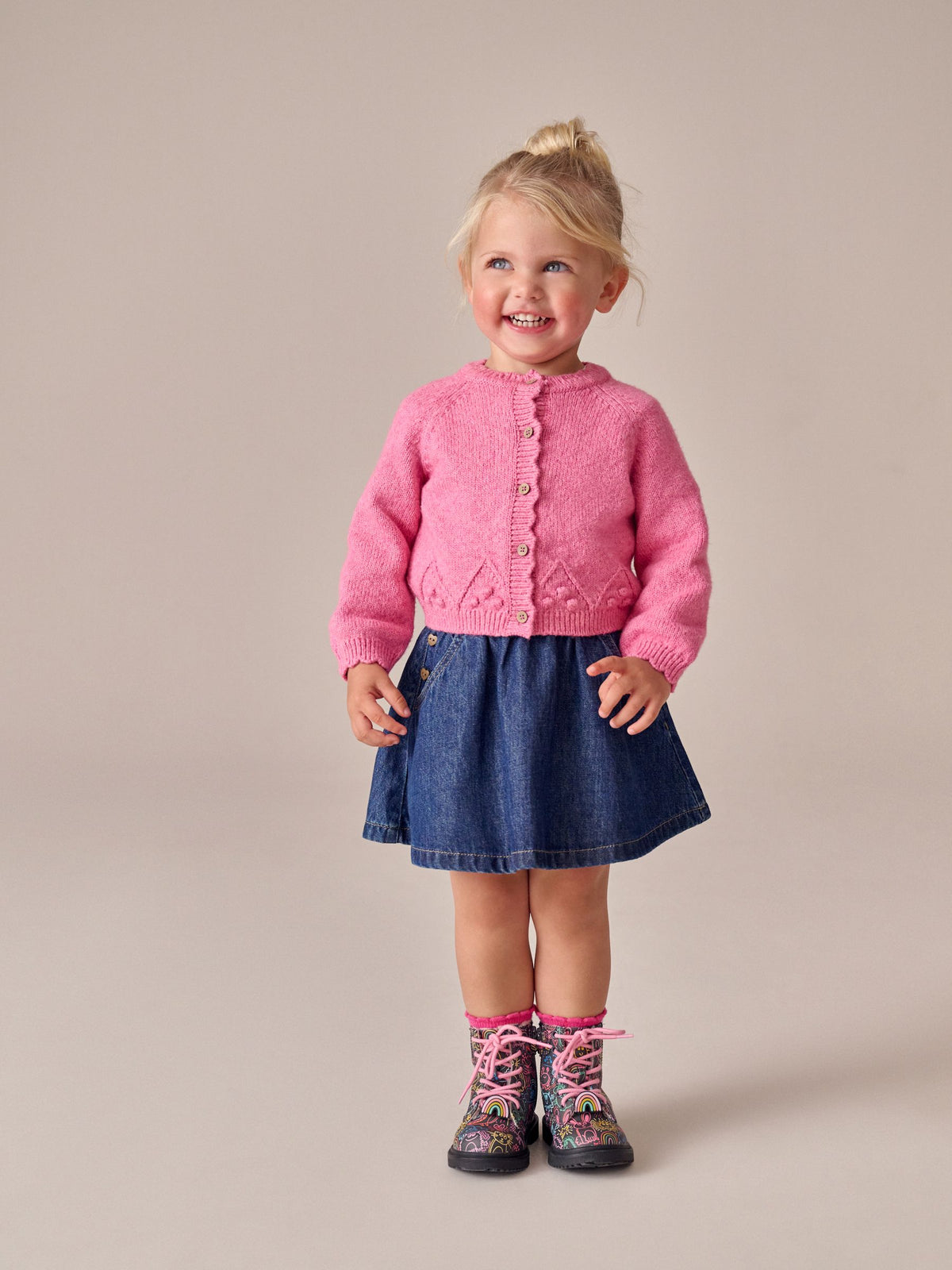 Pink Button-Up Cardigan (3mths-7yrs) - image 2
