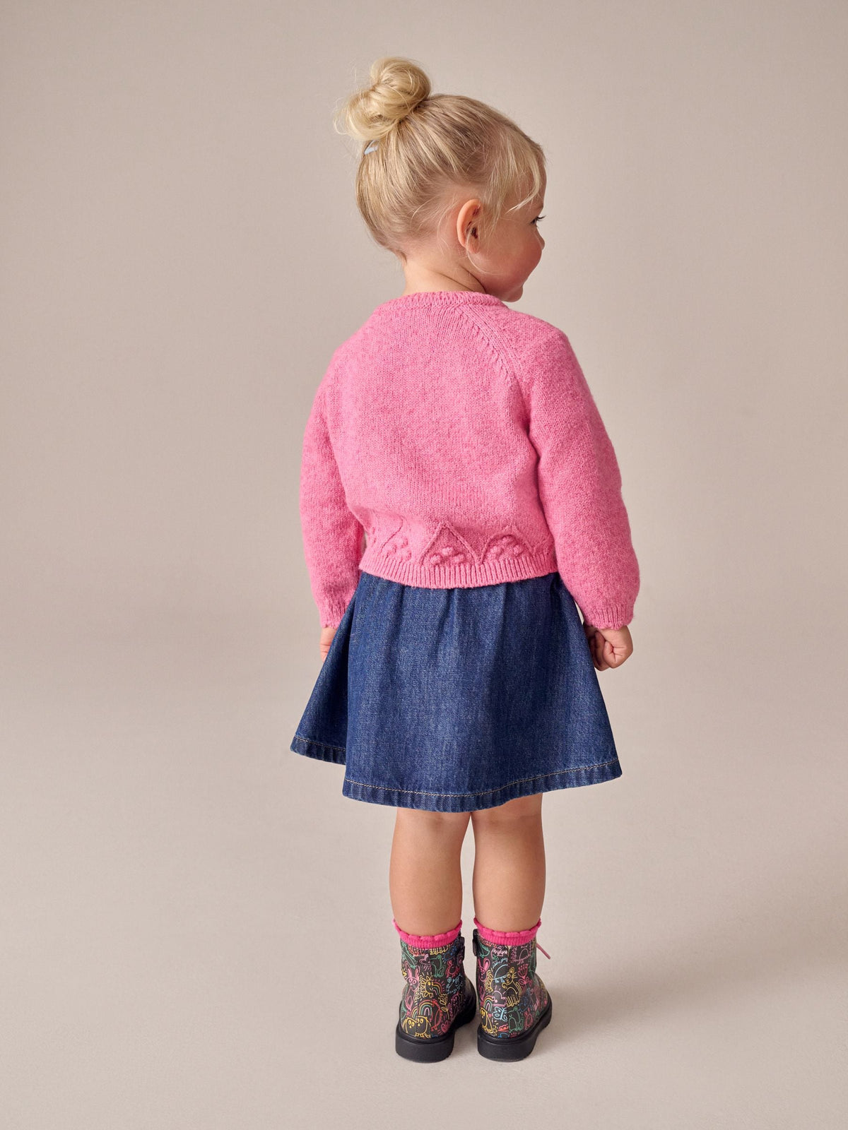 Pink Button-Up Cardigan (3mths-7yrs) - image 3