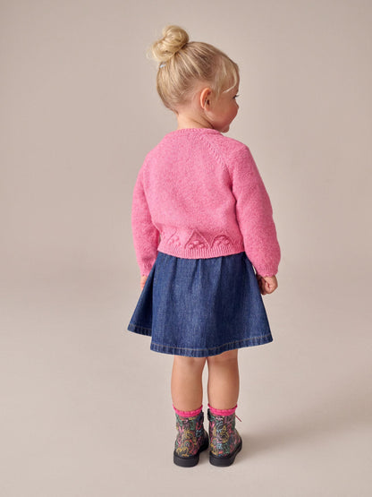 Pink Button-Up Cardigan (3mths-7yrs) - image 3