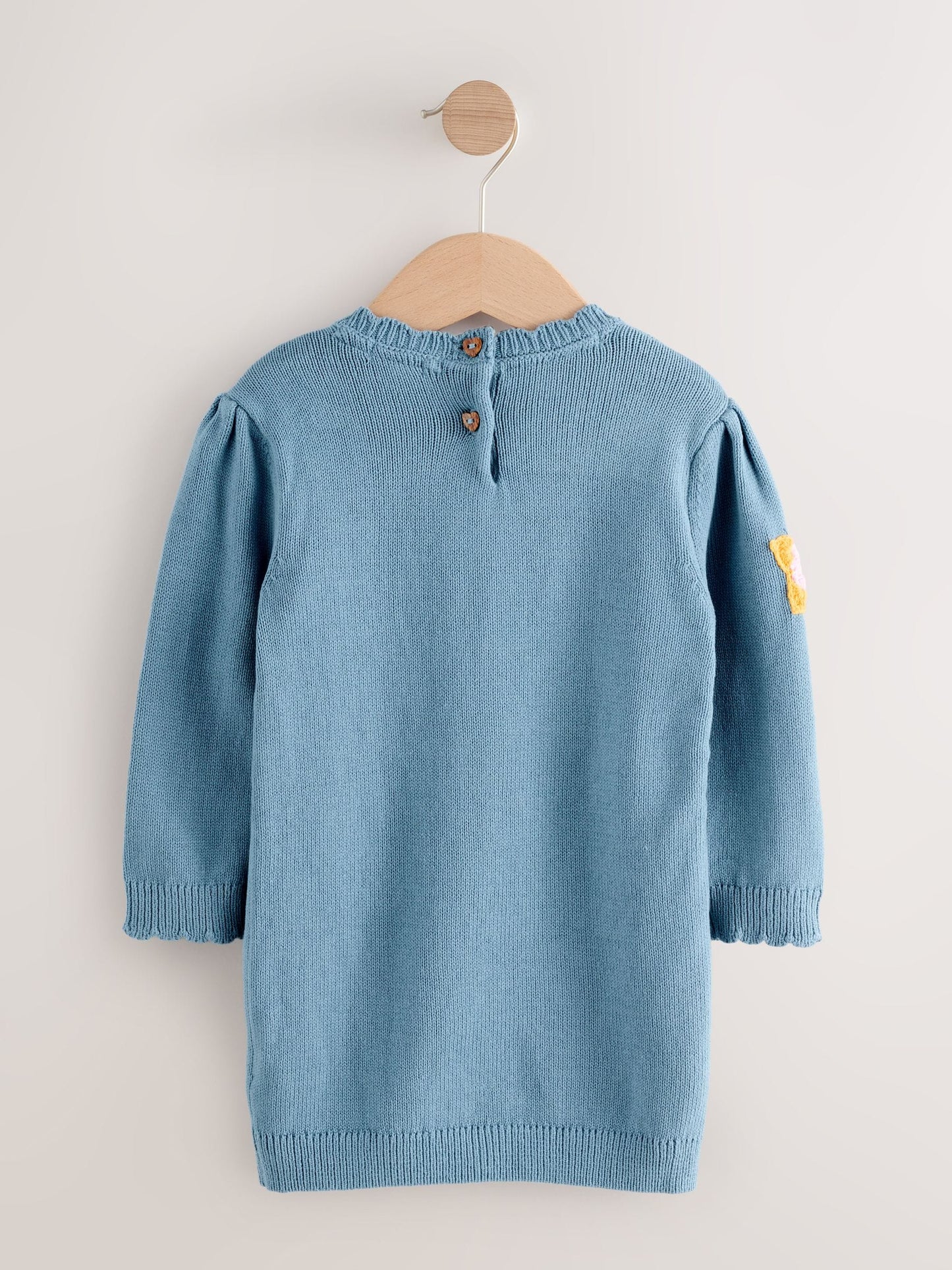 Blue Embroidered Jumper Dress and Tights Set (3mths-7yrs)