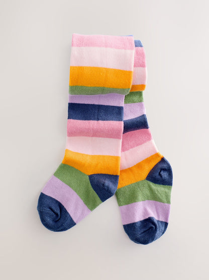 Blue Embroidered Jumper Dress and Tights Set (3mths-7yrs)