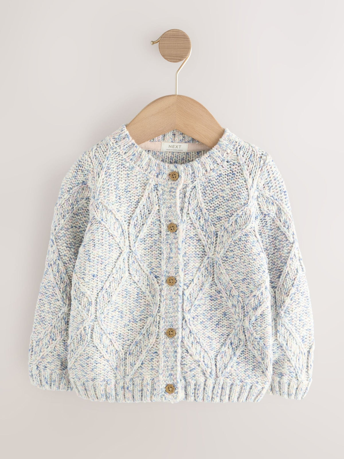 Blue Cable Knitted Cardigan (3mths-10yrs) - image 7
