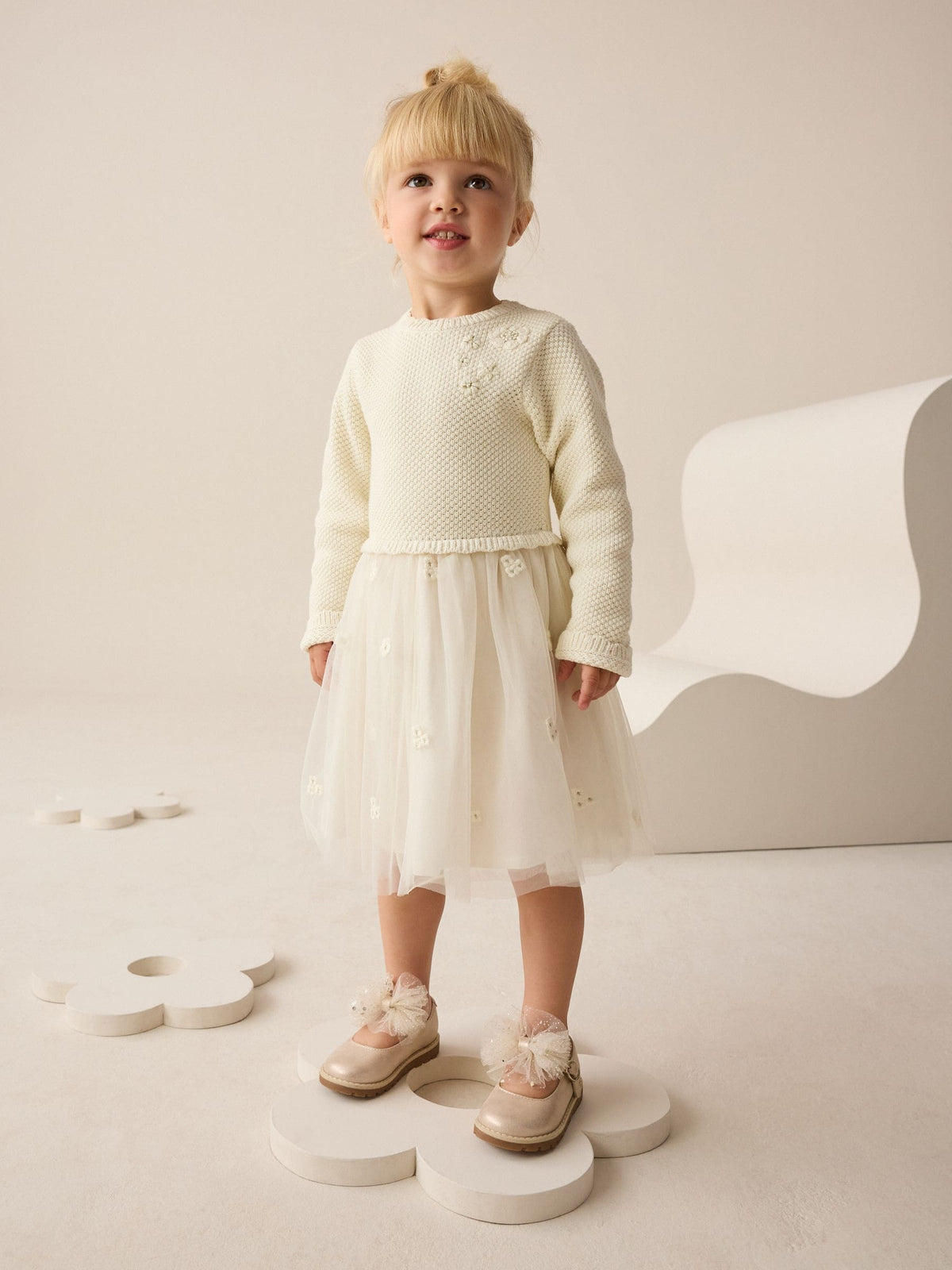 Ecru Occasion Dress (3mths-10yrs) - image 1