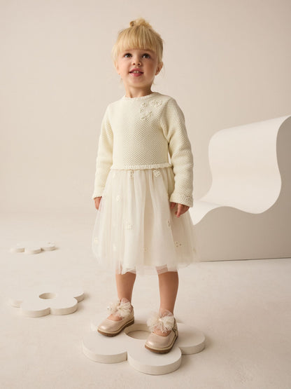 Ecru Occasion Dress (3mths-10yrs) - image 1