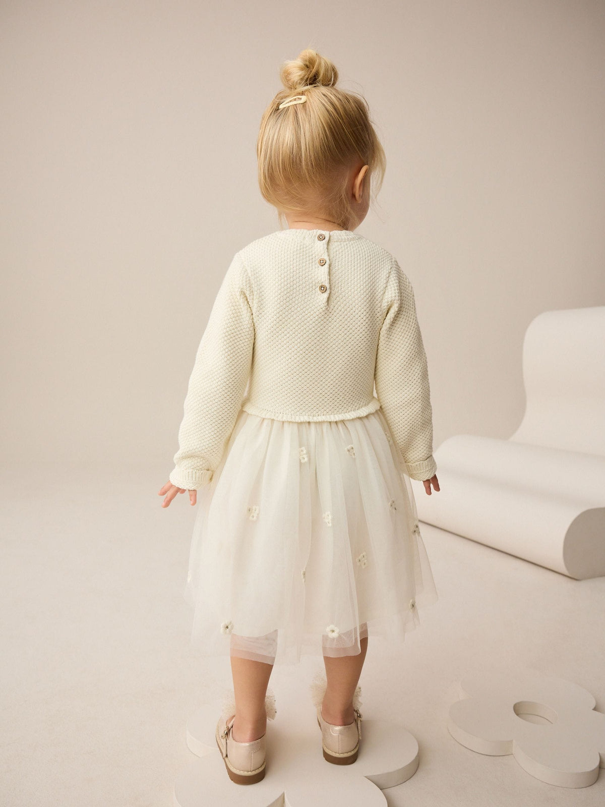 Ecru Occasion Dress (3mths-10yrs) - image 2