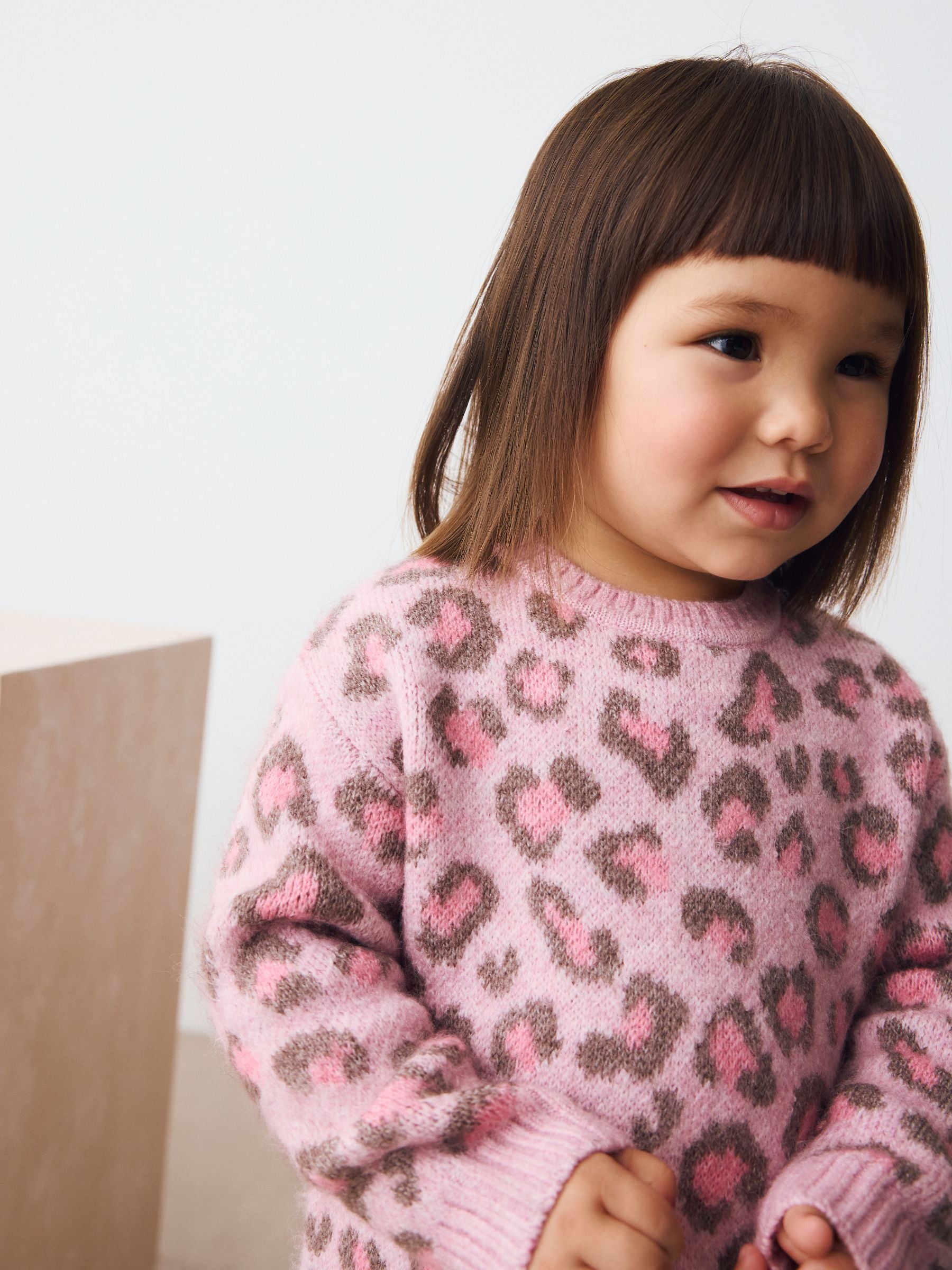 Pink Leopard Print Jumper Dress (3mths-7yrs) image 5