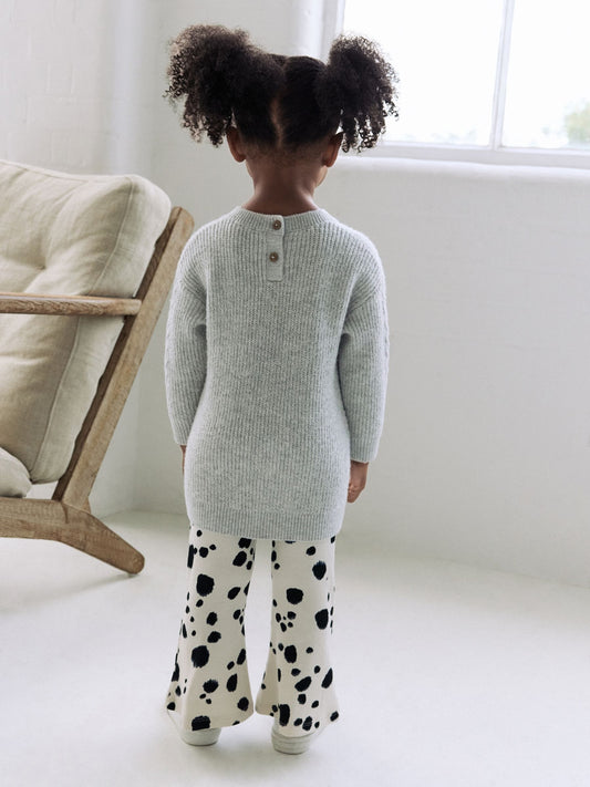 Grey Dalmatian Jumper and Spot Leggings Set (3mths-7yrs) image 3