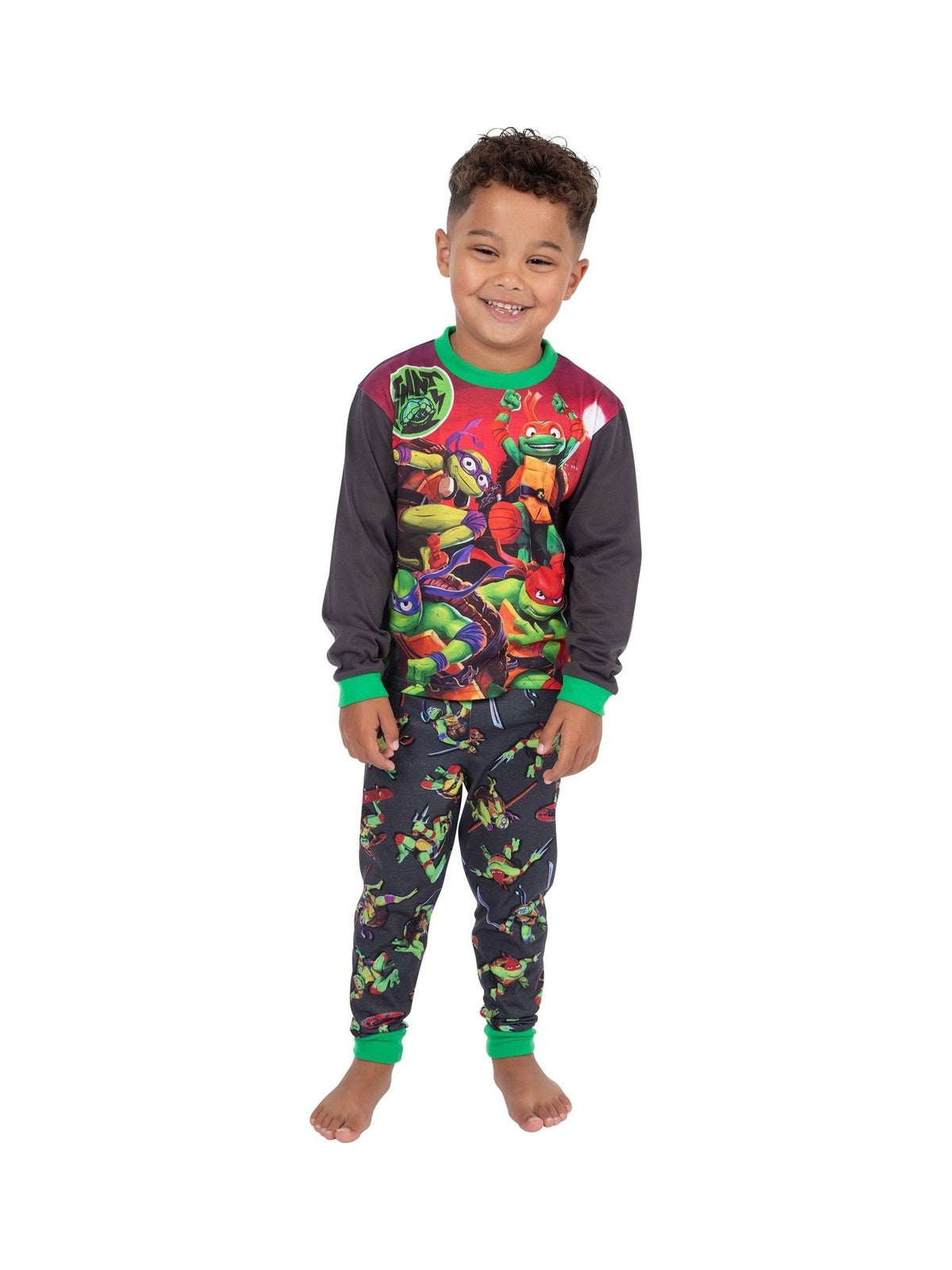 Character Grey Teenage Mutant Ninja Turtles Long Sleeve Pyjamas - image 6