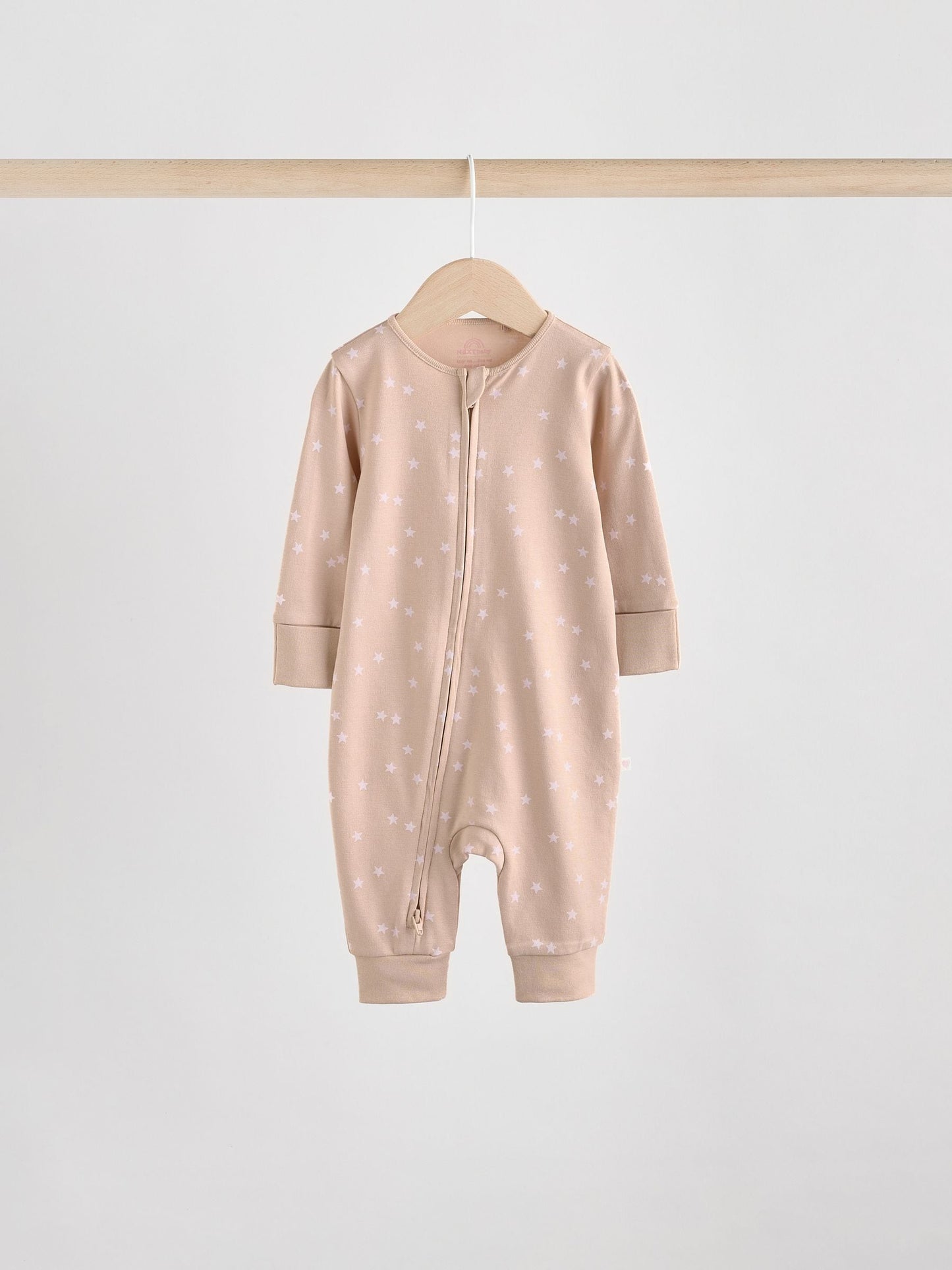 Pink 4 Pack Two Way Zip Baby Sleepsuits (0mths-3yrs) image 4