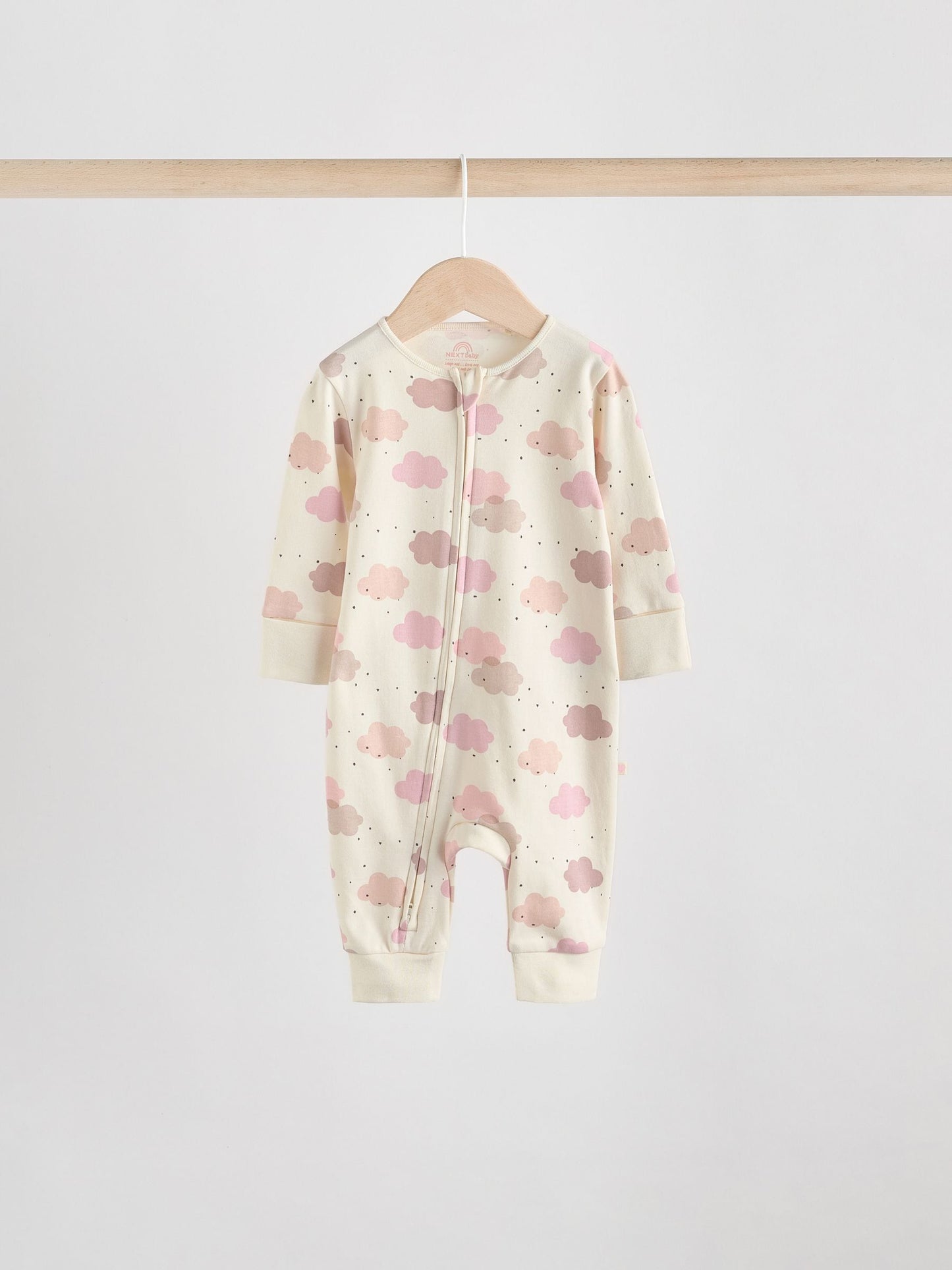 Pink 4 Pack Two Way Zip Baby Sleepsuits (0mths-3yrs) image 6