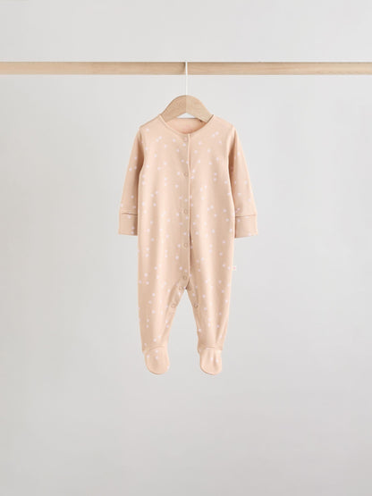 Pink 7 Pack Baby Sleepsuits (0mths-3yrs) image 4