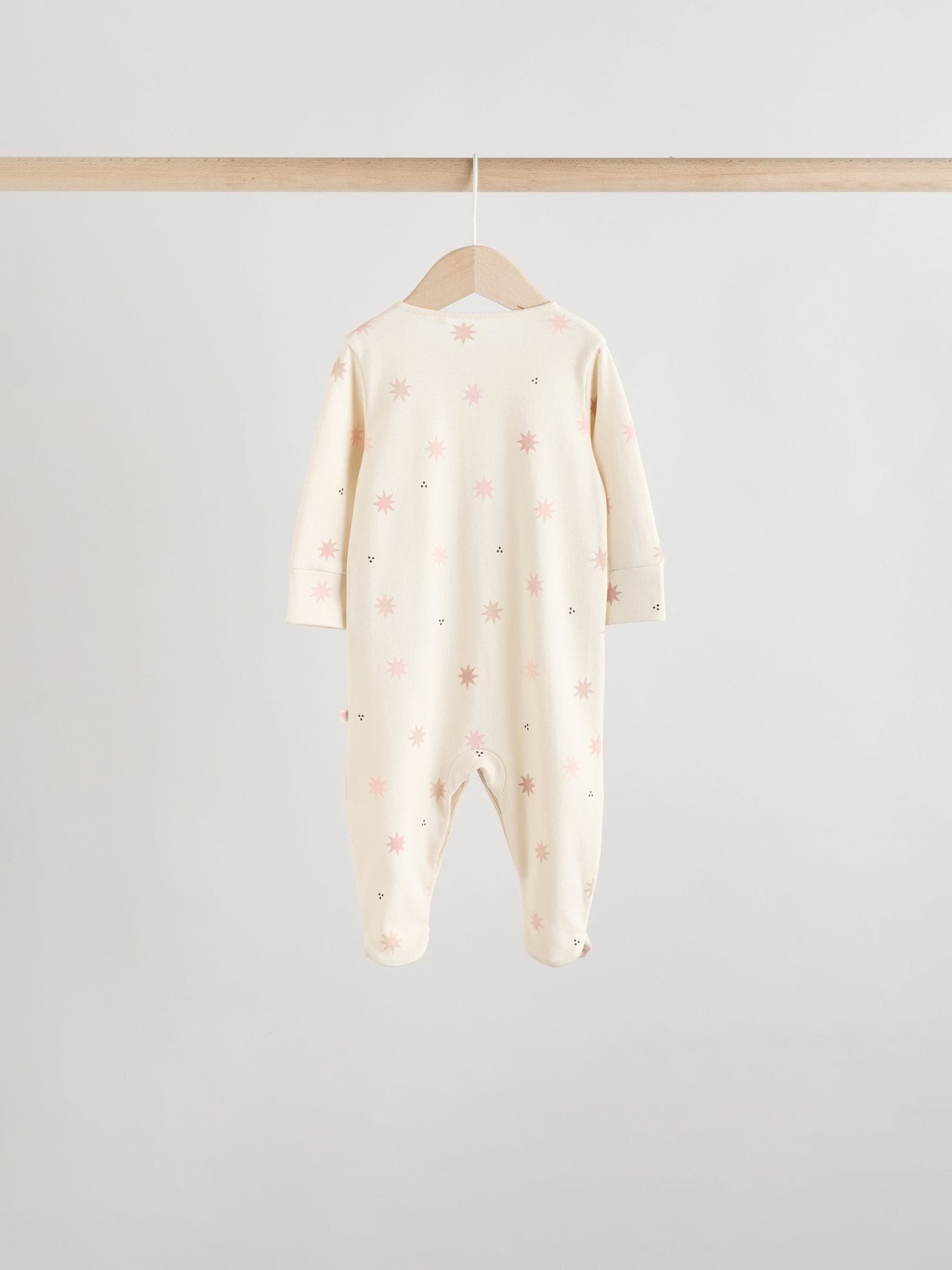 Pink 7 Pack Baby Sleepsuits (0mths-3yrs) image 9