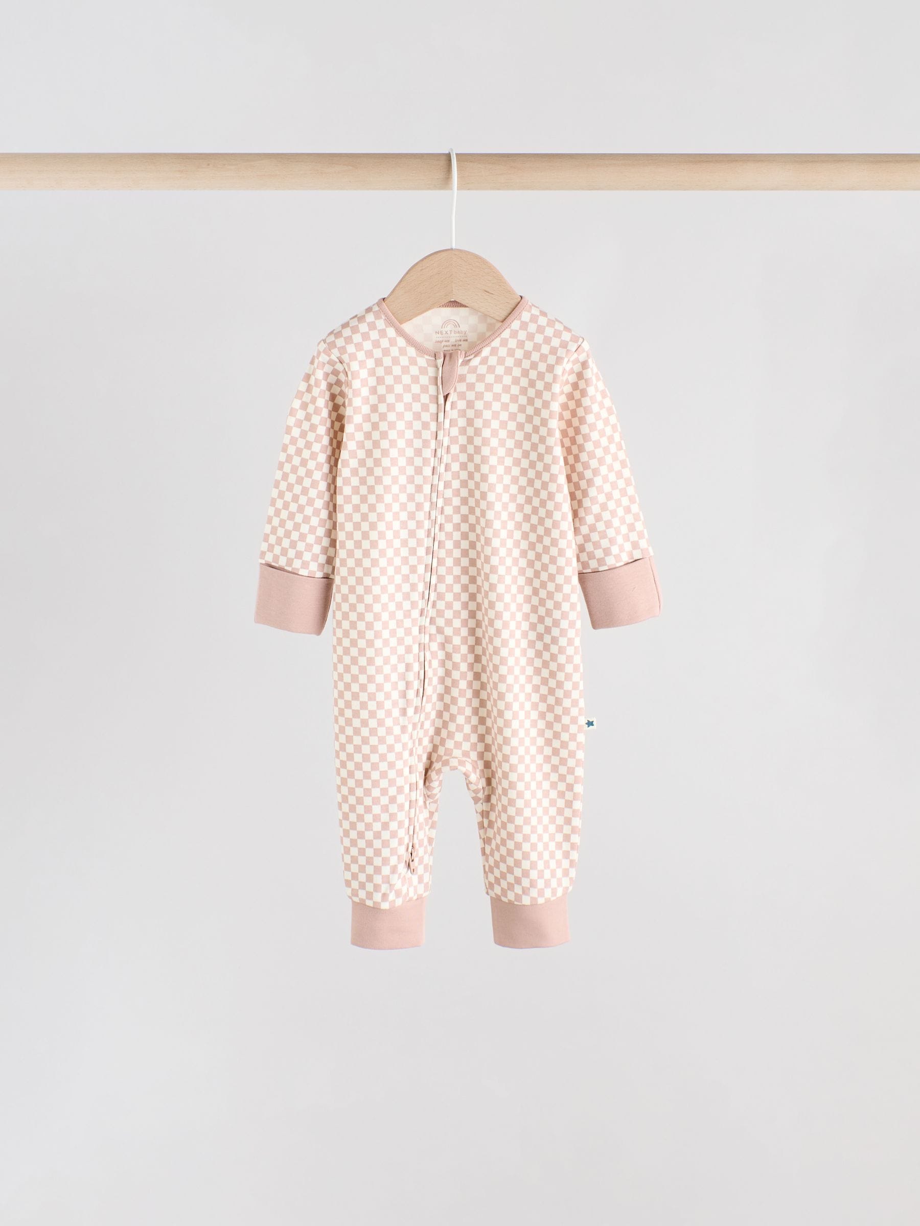 Blue 4 Pack Baby Footless Two Way Zip Sleepsuits 4 Pack (0mths-3yrs) image 4