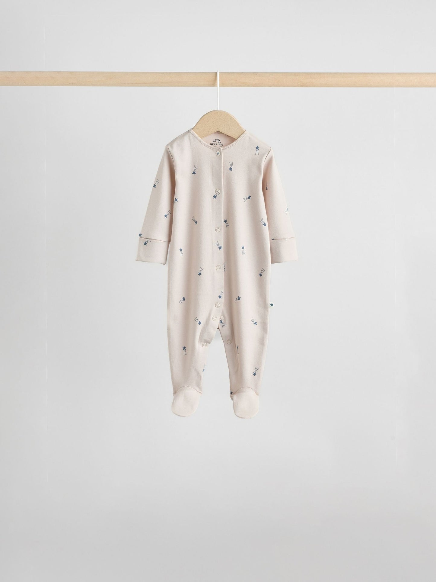 Blue Baby Popper Sleepsuits 7 Pack (0mths-2yrs)